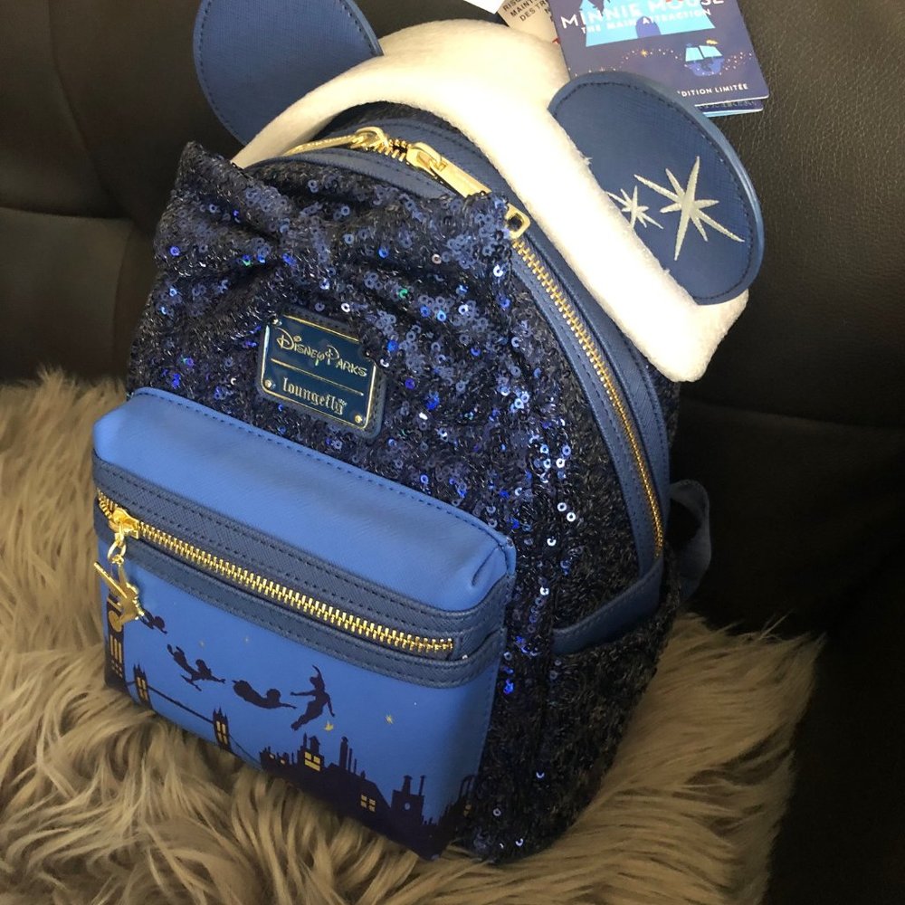 NWT Loungefly Disney Minnie Mouse The Main Attraction MMMA Peter Pan's Flight - Picture 5 of 9